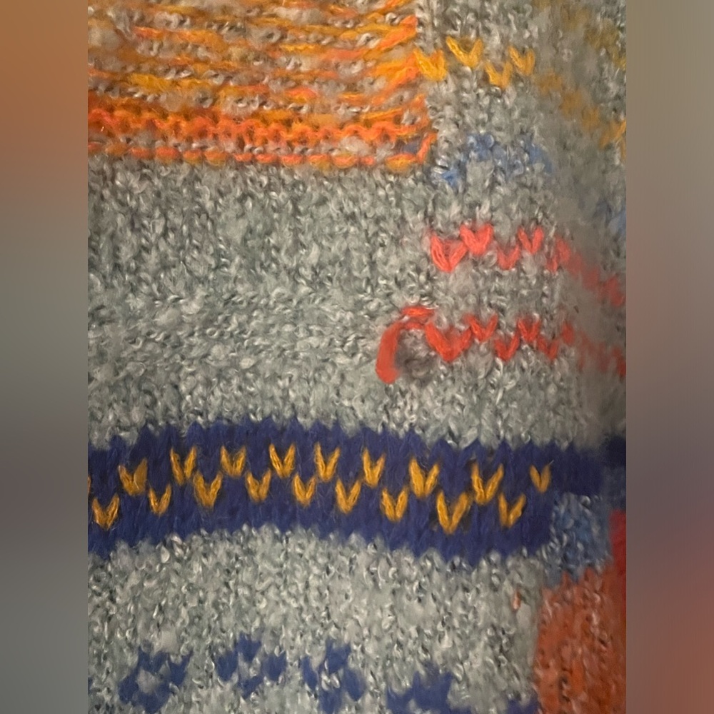 moon & madison Multicolor Patchwork Sweater - image 6